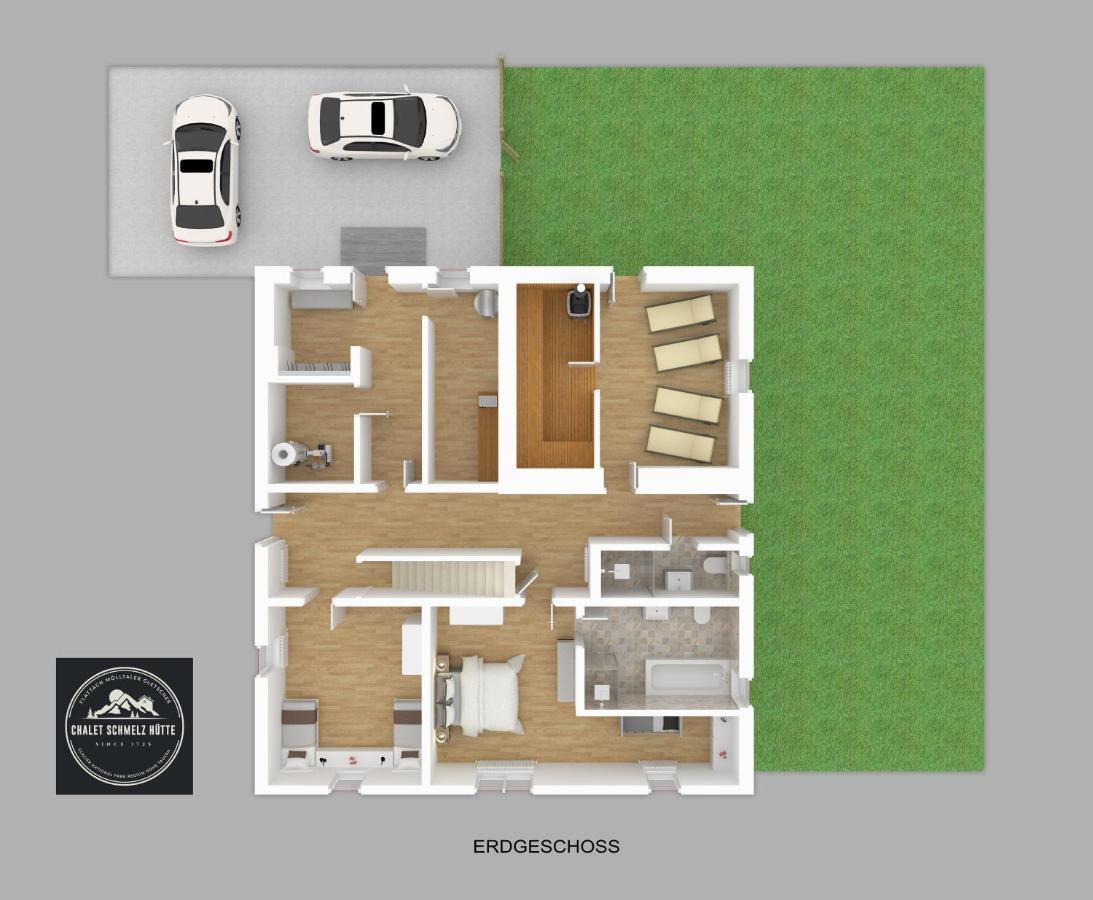 Chalet Schmelz Huette Mit Sauna Und Garten Flattach Exterior foto